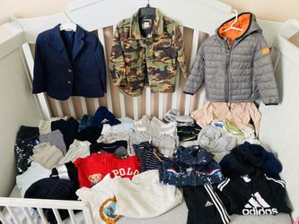 LIKE NEW- Designer Toddler Boys 2T Fall/Winter Clothing Lot! EVERYTHING YOU MAY NEED!!