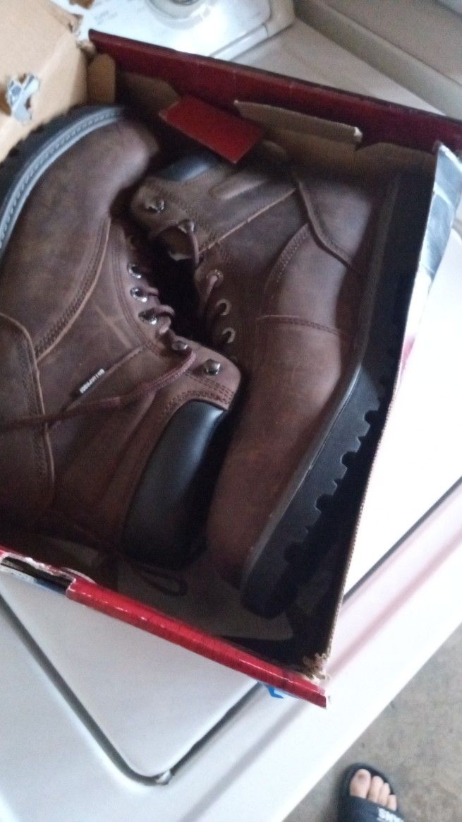 Wolverine Work Boots Brown Size 12