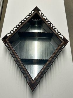 Antique mirror with display