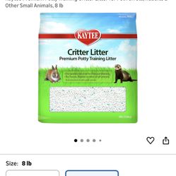 Critter Litter 8lbs Unopened 
