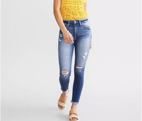 High Rise Ankle Skinny Stretch Jean KANCAN SIGNATURE 