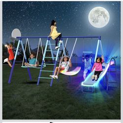 Metal swing set