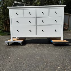 IKEA Hemnes 8 Drawer Dresser In Bright White