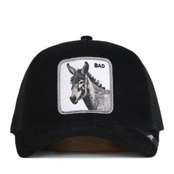 Goorin Bros Corduroy, Black Jackass Trucking Cap 