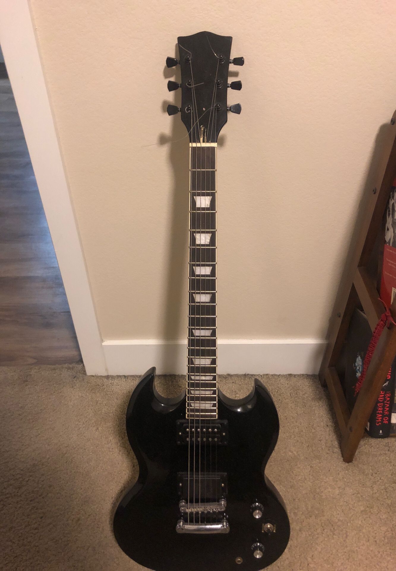 Custom built electric guitar