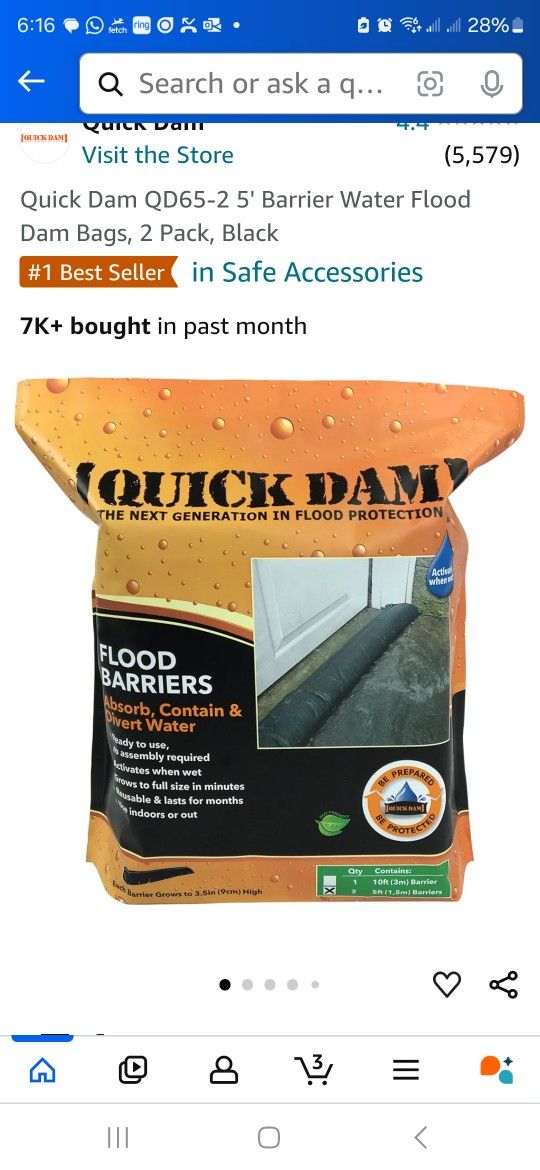 Storm Damage Barriers Brand New