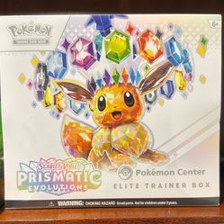 Prismatic Evolutions Pokemon Center Exclusive ETB