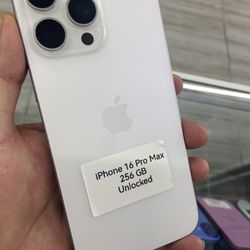 16 Pro Max Unlocked. Cash Or $50 Down W Approval 