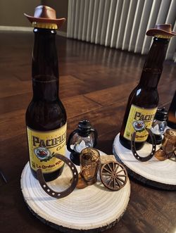 Western-Themed Beer Display / Party Centerpiece 