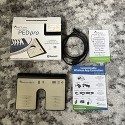 AirTurn PEDpro Bluetooth Pedal Controller Page Turner with Box, Cord, and Manual