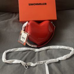Simon Miller Red Molded Heart Purse 