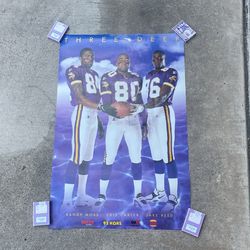 Vintage NFL Vikings Poster