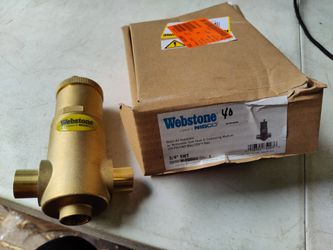 Webstone 3/4" swt Forged Brass air Separator With Removable Vent Head