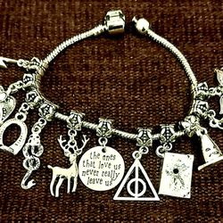 Harry Potter Deathly Hallow Charm Bracelet 
