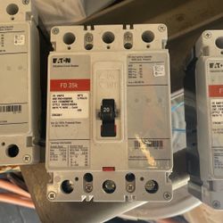 3 - Eaton 3pole 20amp Bolt On Breaker