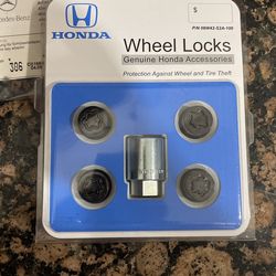 Honda Black Wheel Lock Set