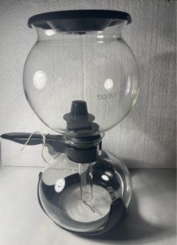 Unused Bodum Santos 1208 8-Cup Vacuum Siphon Coffee Maker Glass Brewer Complete EUC
