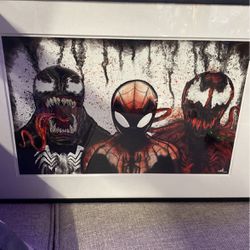 Spider-Man Venom Framed Art