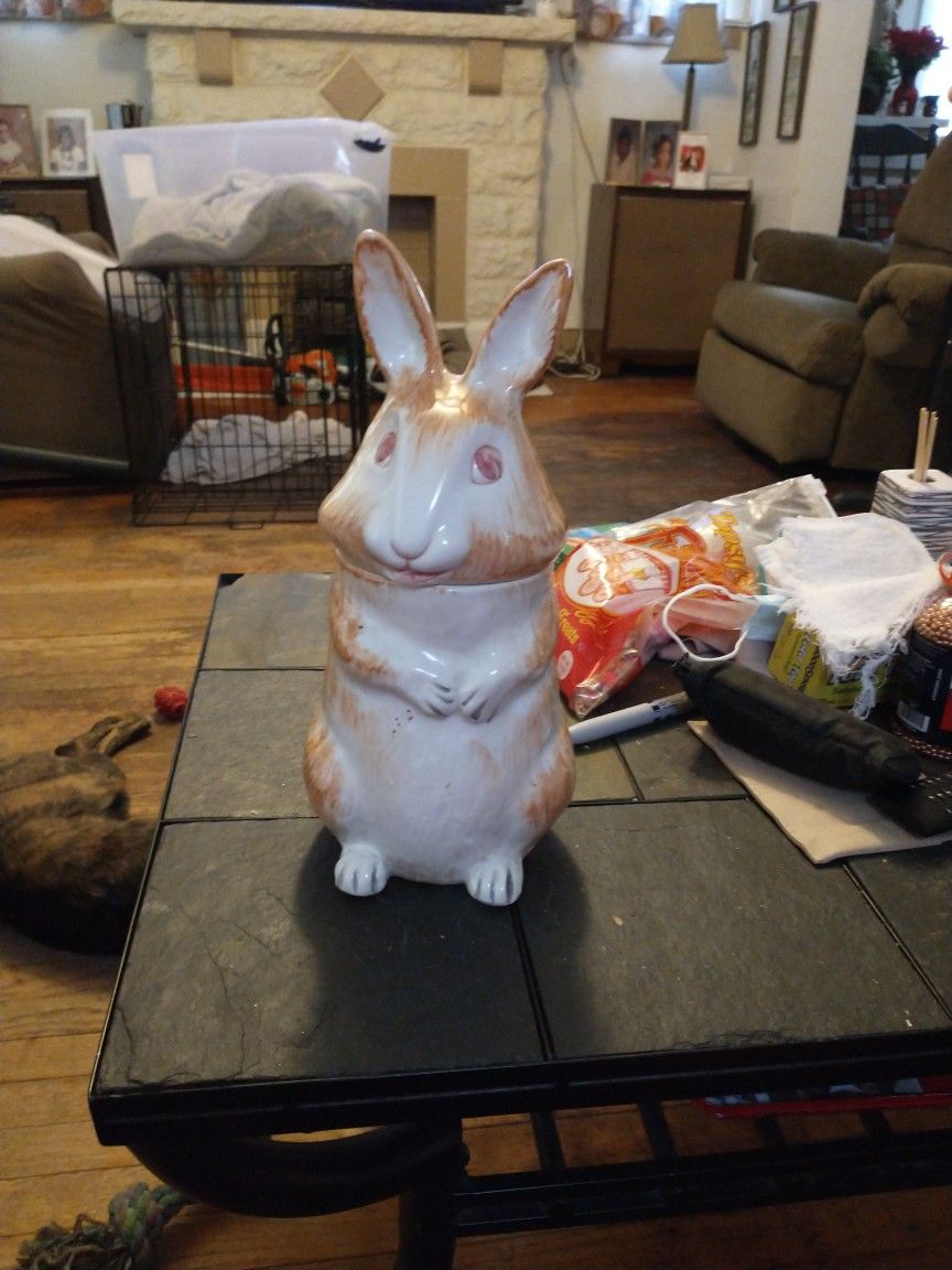 Rabbit Cookie Jar
