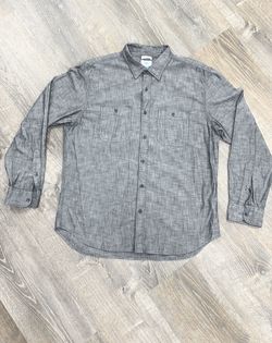 Men’s charcoal button up size xl