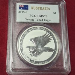 2015 Australia Wedge Tailed Eagle ~ PCGS MS70