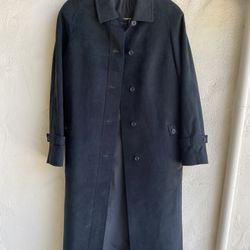 Vintage Designer Cojana Trench Coat. W Med. Faux Suede??