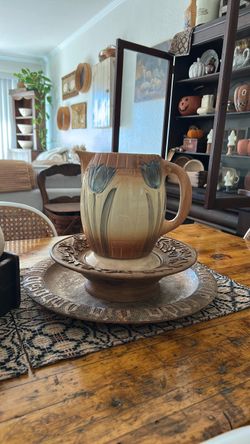 Pottery pitcher