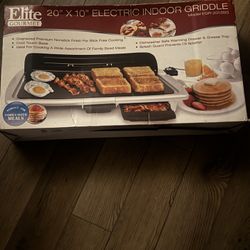 20’’X10’’ Electric Indoor Griddle 