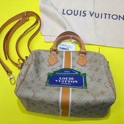 Louis Vuitton Speedy Bandouliere 25 Beige/ Ocher