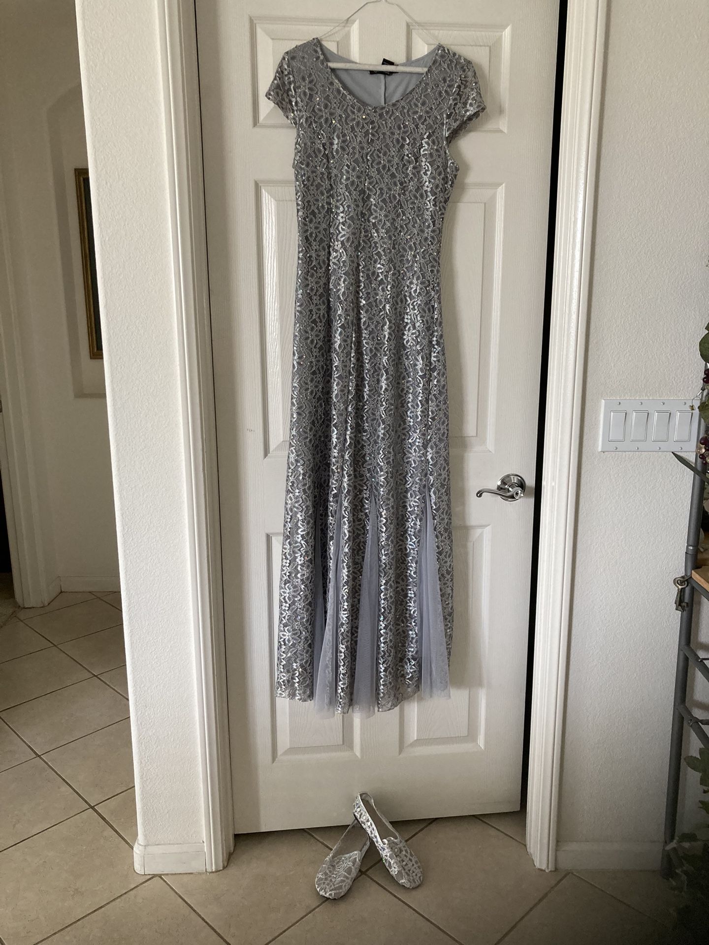 Sliver Sequin Gown For New Years