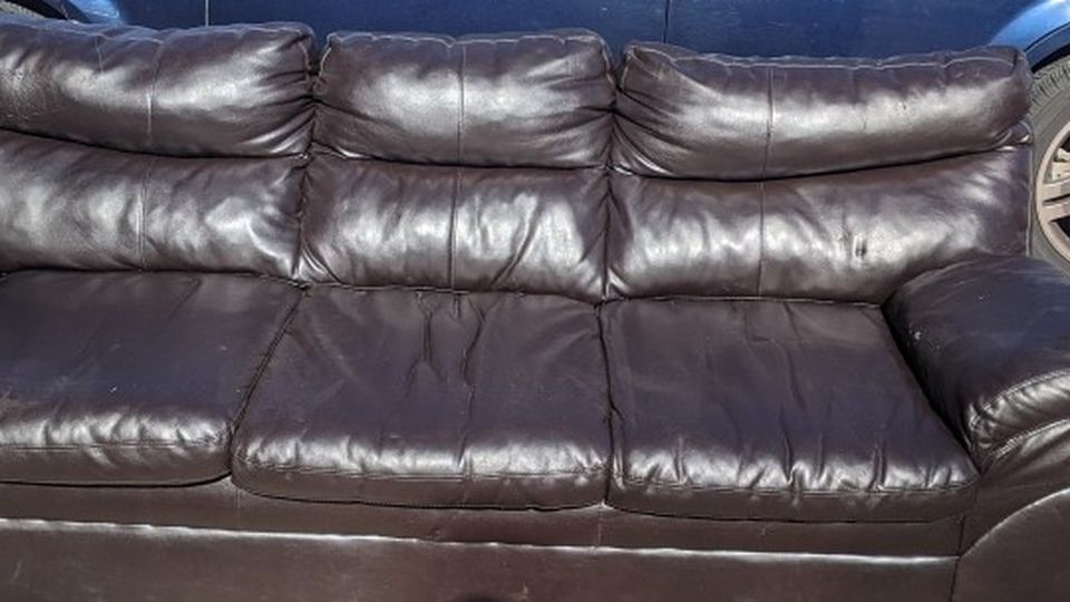 Pleather couch
