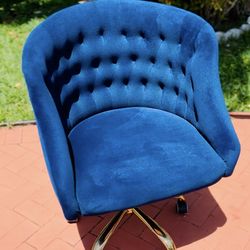 Velvet office chair