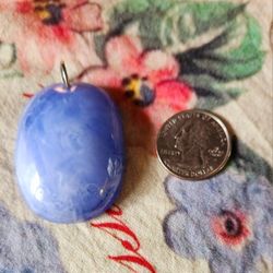 Faux Large Lapis Pendant