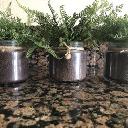 (3) Matching Artificial Accent Plants