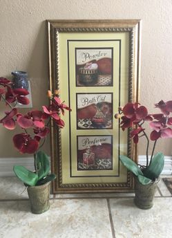 Frame with (2)orchids