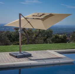 12 ft. Square 3-Tier Cantilever Umbrella