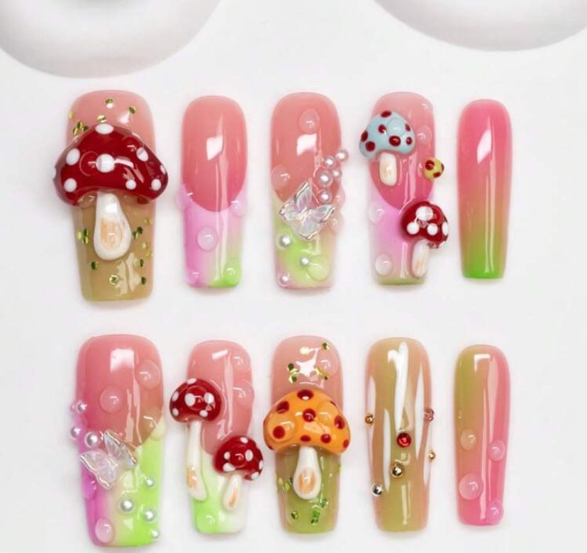 Hand Made High Quality Press On Nails 