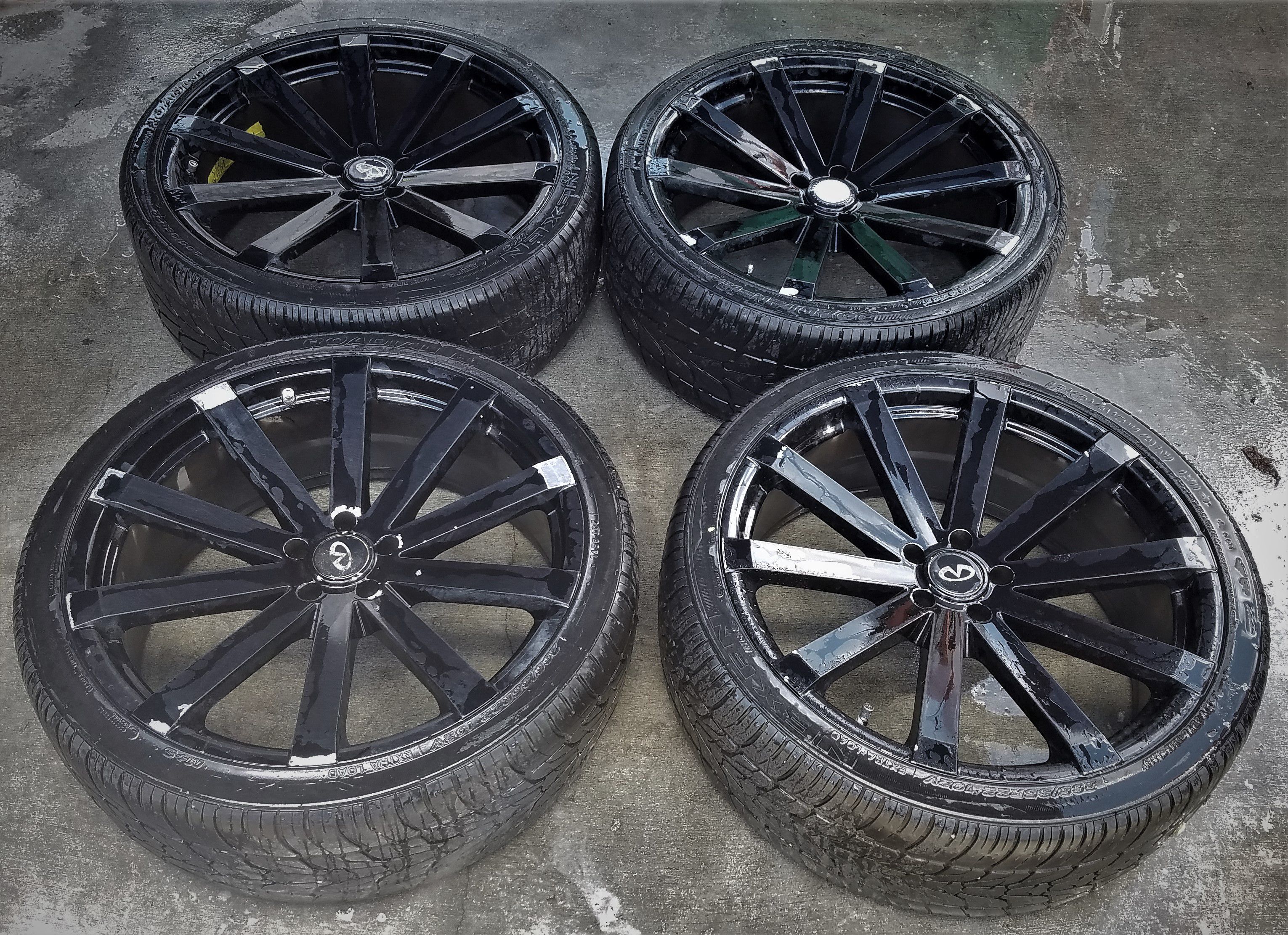 INFINITI FX35 EX35 22" INCH WHEELS RIMS WITH TIRES SUV
