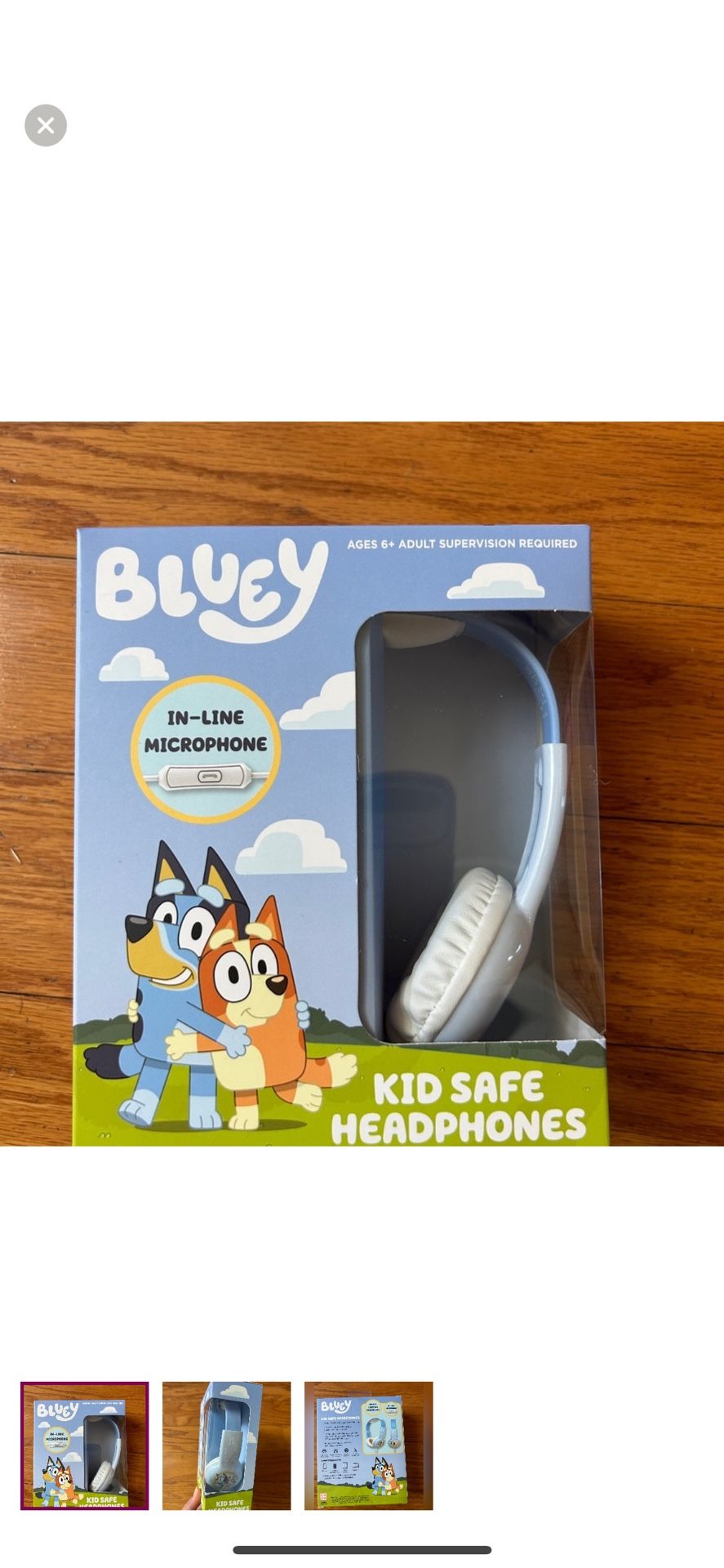 NWT Bluey kids safe headphones