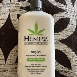 New unopened. Hemps original herbal body moisturizer 17fl oz