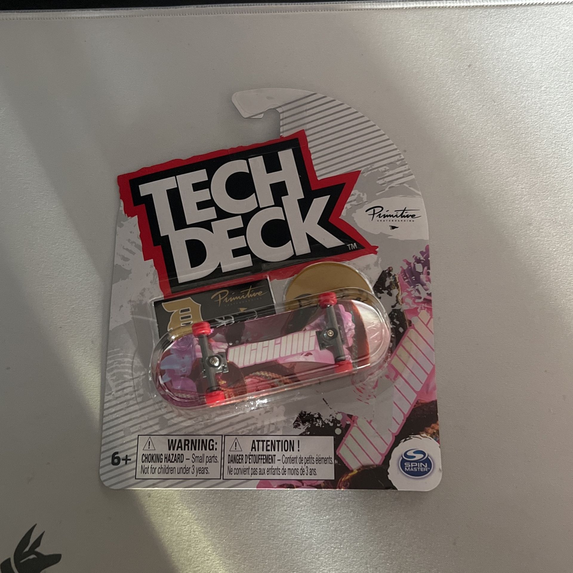 Ultra Rare Primitive Tech Deck, Pink Chrome