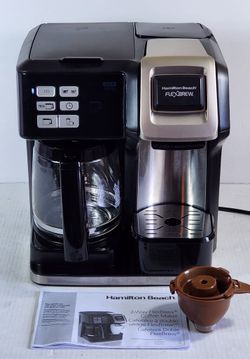 Hamilton Beach 49976 FlexBrew 2-Way 12-Cup Combo Coffee Maker - Black