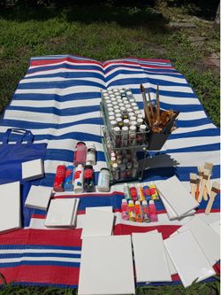 Huge acrylic paint starter kit