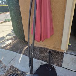 OUTDOOR/BACKYARD UMBRELLA WITH BASE WEIGHT