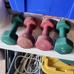 Weights And Exercise Balls Pairs Of Kettlebells All For One Price 