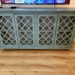 Mirimyn 4 Lattice Design Door Accent Cabinet