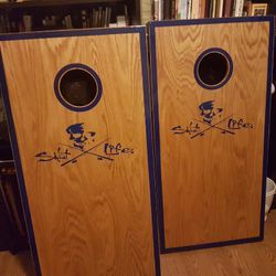 Cornhole boards.