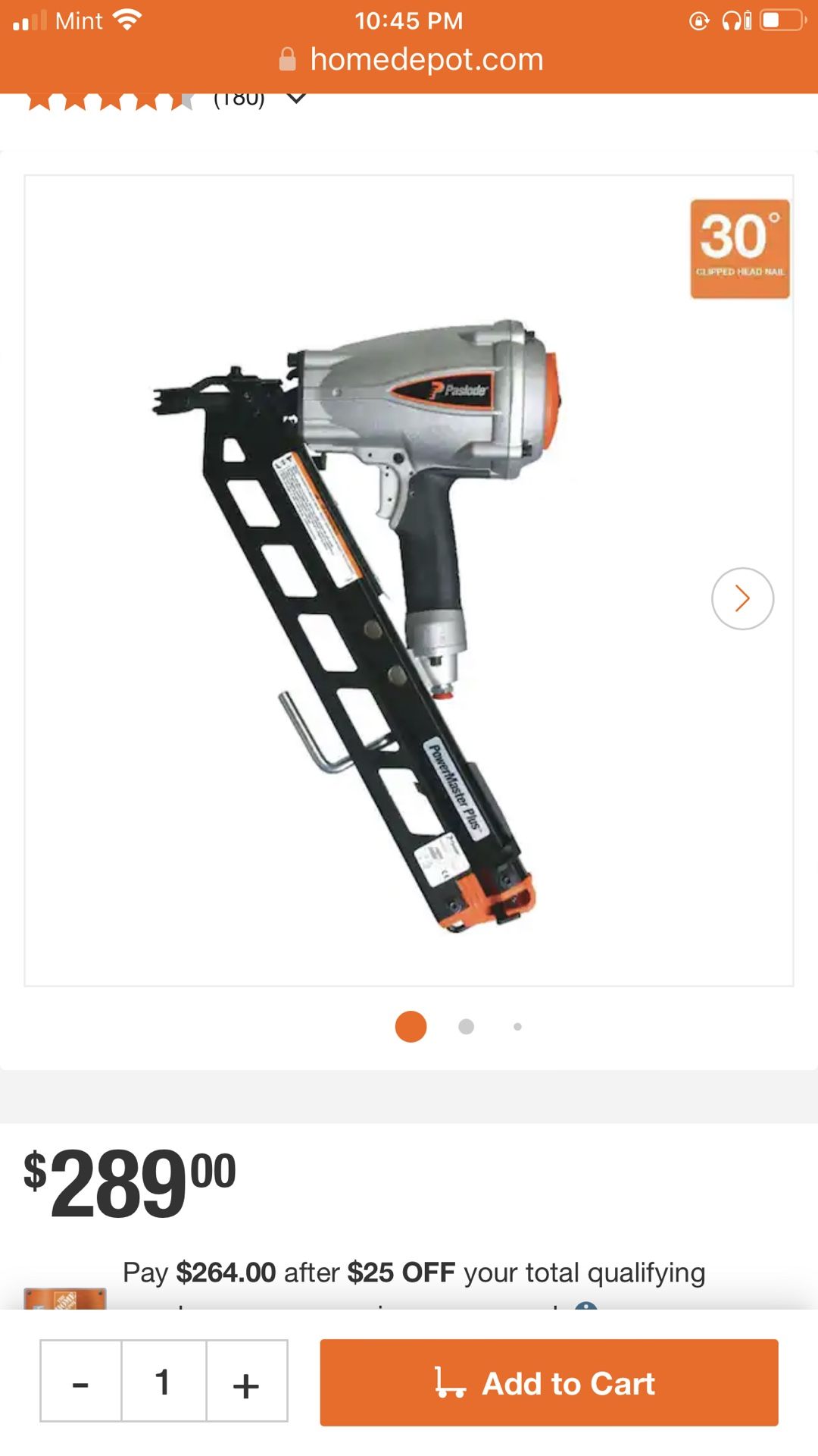 PASLODE FRAMING GUN F350s