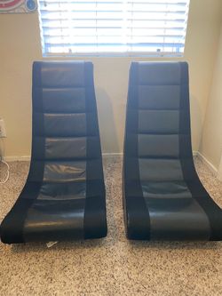 Floor rocker gaming chairs