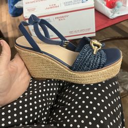 Zapatos Size 8  Azul Pavo